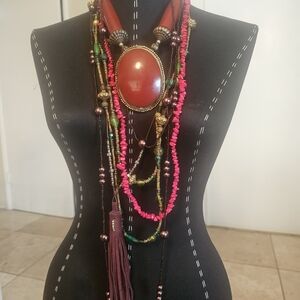 Multicolor Bohemian Layered Necklace